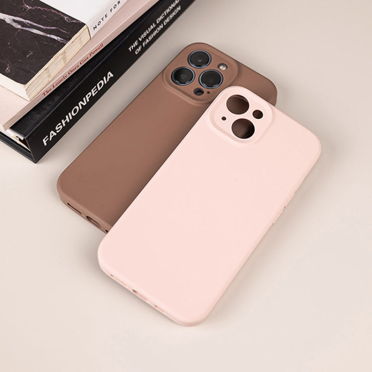 For iPhone 16 Pro Max Pure Color Liquid Silicone Fine Pore Phone Case(Fresh Pink) - iPhone 16 Pro Max Cases by buy2fix | Online Shopping UK | buy2fix