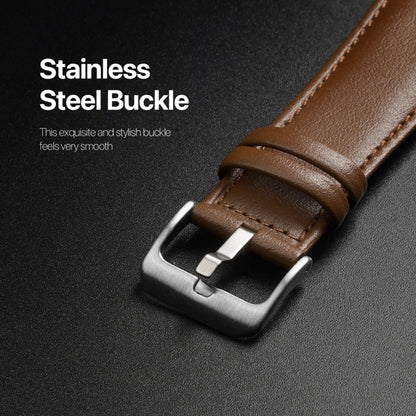 For Apple Watch SE 2023 40mm DUX DUCIS YS Series Genuine Leather Watch Band(Brown) - Watch Bands by DUX DUCIS | Online Shopping UK | buy2fix