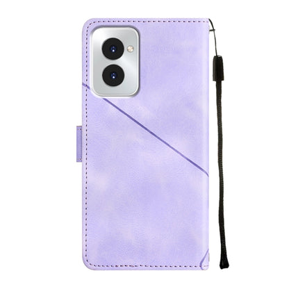 For Motorola Moto G Power 5G 2024 Skin Feel Embossed Leather Phone Case(Light Purple) - Motorola Cases by buy2fix | Online Shopping UK | buy2fix