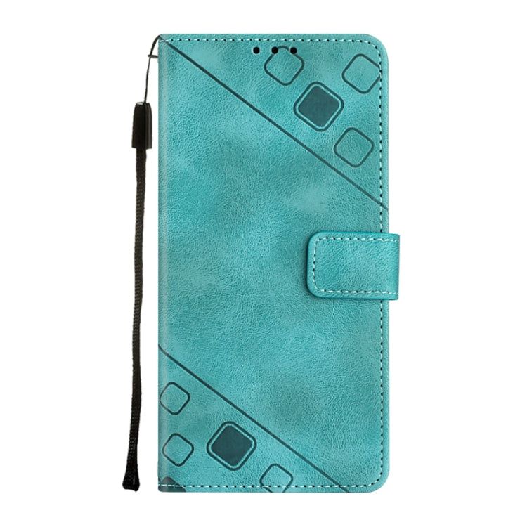 For Motorola Moto G Power 5G 2024 Skin Feel Embossed Leather Phone Case(Green) - Motorola Cases by buy2fix | Online Shopping UK | buy2fix