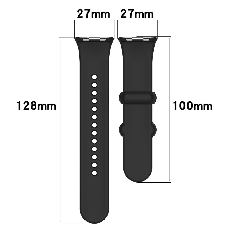 For Xiaomi Mi Band 8 Pro Solid Color Black Buckle Silicone Watch Band(Midnight Blue) - Watch Bands by buy2fix | Online Shopping UK | buy2fix