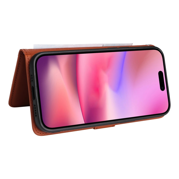 For iPhone 16 Plus BETOPNICE BN-005 2 in 1 Detachable Imitate Genuine Leather Phone Case(Brown) - iPhone 16 Plus Cases by BETOPNICE | Online Shopping UK | buy2fix