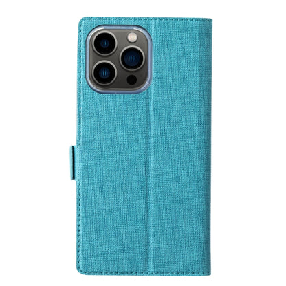 For iPhone 15 Pro ViLi K Series Dual-side Buckle Magsafe Leather Phone Case(Blue) - iPhone 15 Pro Cases by ViLi | Online Shopping UK | buy2fix