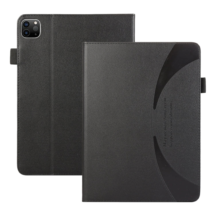 For iPad Pro 13 2024 Litchi Texture Leather Sucker Tablet Case(Black) - iPad Pro 13 2024 Cases by buy2fix | Online Shopping UK | buy2fix