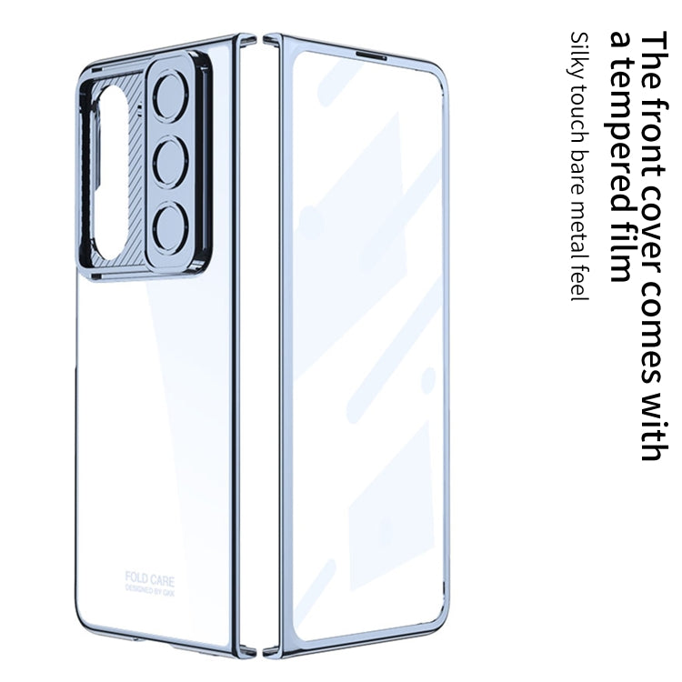 For Samsung Galaxy Z Fold5 GKK Integrated Push Lens Window PC Phone Case(Silver) - Galaxy Z Fold5 Cases by GKK | Online Shopping UK | buy2fix