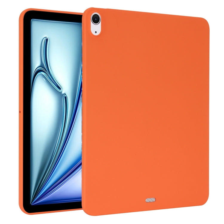 For iPad Air 11 2024 Oil Spray Skin-friendly TPU Tablet Case(Orange) - iPad Air 11 2024 Cases by buy2fix | Online Shopping UK | buy2fix