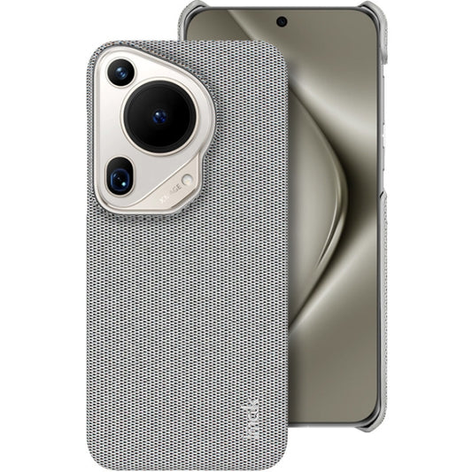 For Huawei Pura 70 Ultra imak Ruiyi Series Cloth Texture PU + PC Phone Case(Light Grey) - Huawei Cases by imak | Online Shopping UK | buy2fix