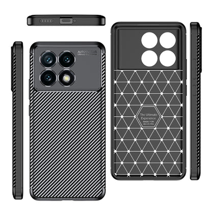 For Xiaomi Redmi K70 Carbon Fiber Texture Shockproof TPU Phone Case(Black) - K70 Cases by buy2fix | Online Shopping UK | buy2fix