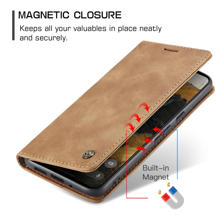 For Google Pixel 9 Pro XL CaseMe 013 Multifunctional Horizontal Flip Leather Phone Case(Brown) - Google Cases by CaseMe | Online Shopping UK | buy2fix