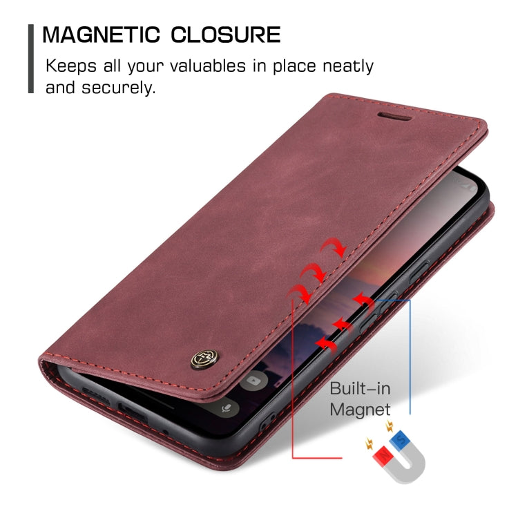 For Google Pixel 9 / 9 Pro CaseMe 013 Multifunctional Horizontal Flip Leather Phone Case(Wine Red) - Google Cases by CaseMe | Online Shopping UK | buy2fix