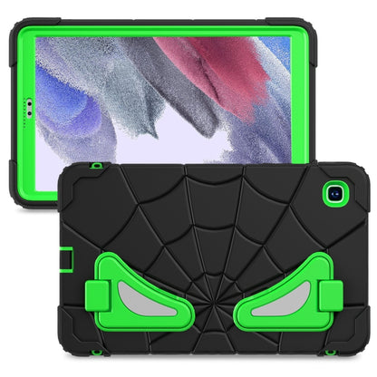 For Samsung Galaxy Tab A7 Lite T220 Spider Silicone Hybrid PC Shockproof Tablet Case(Black Green) - Tab A7 Lite T220 / T225 by buy2fix | Online Shopping UK | buy2fix