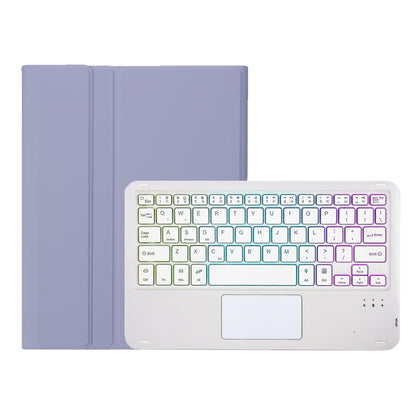 For Xiaomi Redmi Pad SE 11 inch A0N9-AS Lambskin Texture Ultra-thin Detachable Backlight Bluetooth Keyboard Leather Case with Touchpad(Purple) - Others Keyboard by buy2fix | Online Shopping UK | buy2fix