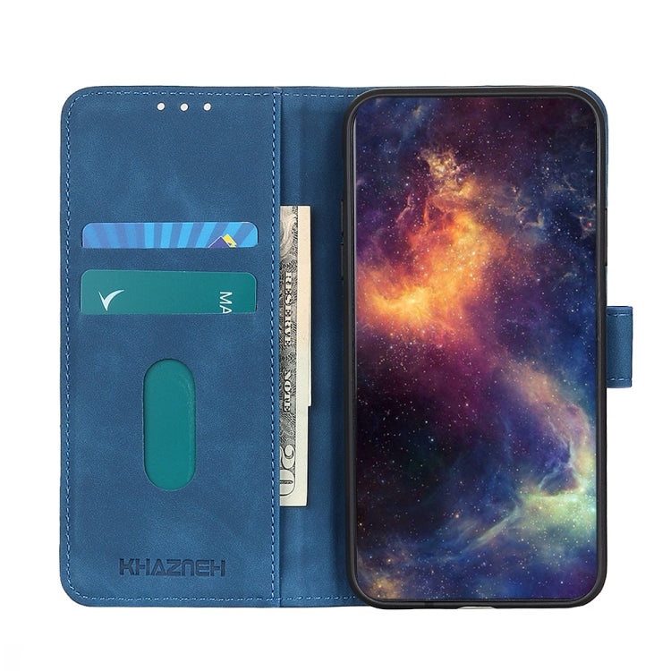 For Google Pixel 9 Pro KHAZNEH Retro Texture Flip Leather Phone Case(Blue) - Google Cases by buy2fix | Online Shopping UK | buy2fix