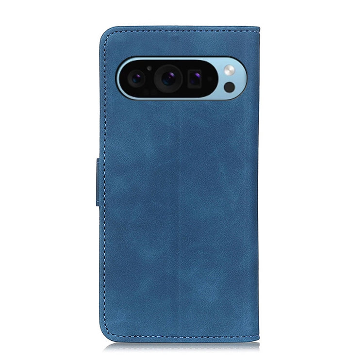 For Google Pixel 9 KHAZNEH Retro Texture Flip Leather Phone Case(Blue) - Google Cases by buy2fix | Online Shopping UK | buy2fix