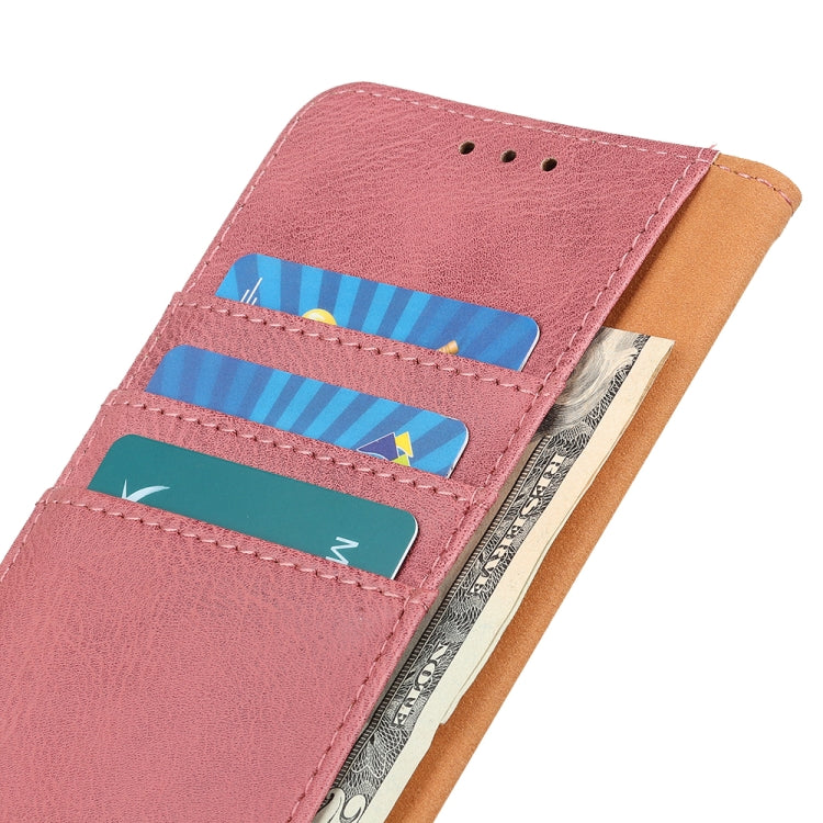 For Google Pixel 9 Pro KHAZNEH Cowhide Texture Horizontal Flip Leather Phone Case(Pink) - Google Cases by buy2fix | Online Shopping UK | buy2fix