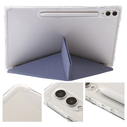 For Samsung Galaxy Tab S9 FE Clear Acrylic Deformation Leather Tablet Case(Lavender) - Galaxy Tab S9 FE by buy2fix | Online Shopping UK | buy2fix