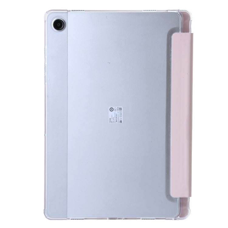 For Samsung Galaxy Tab A9 Clear Acrylic Deformation Leather Tablet Case(Pink) - Galaxy Tab A9 by buy2fix | Online Shopping UK | buy2fix