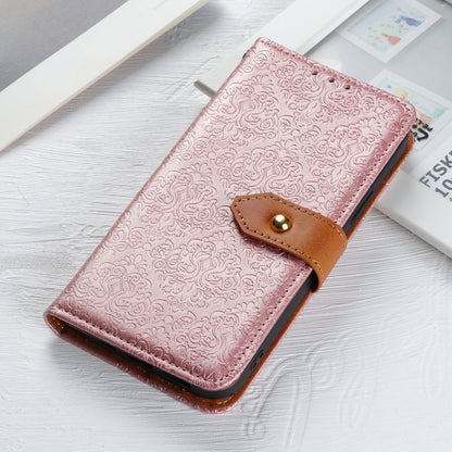 For Google Pixel 9 European Floral Embossed Leather Phone Case(Pink) - Google Cases by buy2fix | Online Shopping UK | buy2fix