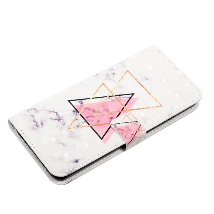 For iPhone 16 Pro Oil Embossed 3D Drawing Leather Phone Case(Triangular Marble) - iPhone 16 Pro Cases by buy2fix | Online Shopping UK | buy2fix