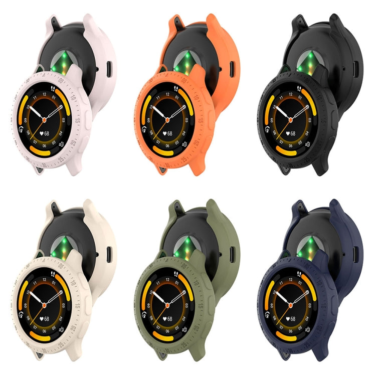 For Garmin Venu 3S Half Pack Hollow TPU Armor Watch Protective Case(Orange) - Watch Cases by buy2fix | Online Shopping UK | buy2fix