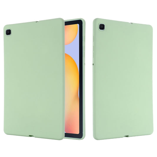 For Samsung Galaxy Tab S6 Lite 2024 Pure Color Liquid Silicone Shockproof Tablet Case(Green) - Other Galaxy Tab PC by buy2fix | Online Shopping UK | buy2fix