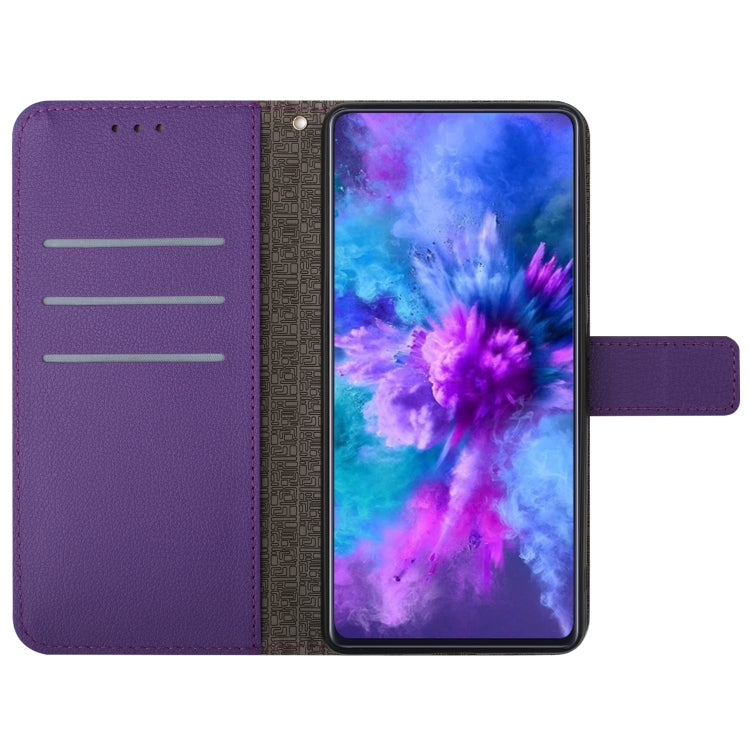 For Google Pixel 9 Pro Rhombic Grid Texture Leather Phone Case(Purple) - Google Cases by buy2fix | Online Shopping UK | buy2fix