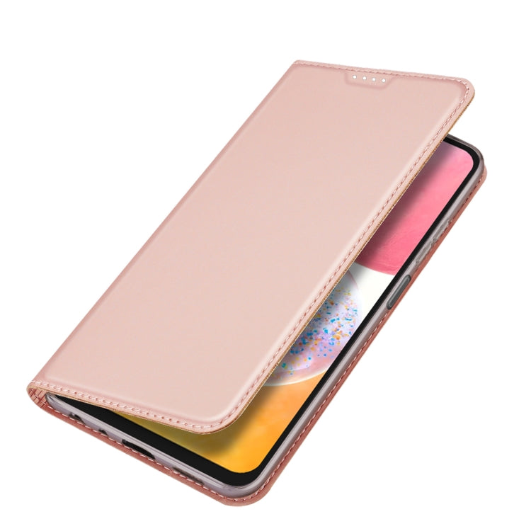 For Samsung Galaxy A15 5G / 4G DUX DUCIS Skin Pro Series Flip Leather Phone Case(Pink) - Galaxy Phone Cases by DUX DUCIS | Online Shopping UK | buy2fix