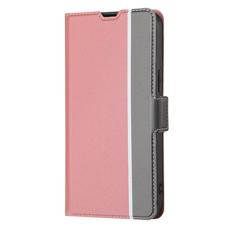 For Motorola Moto G Play 4G 2024 Twill Texture Side Button Leather Phone Case(Pink) - Motorola Cases by buy2fix | Online Shopping UK | buy2fix