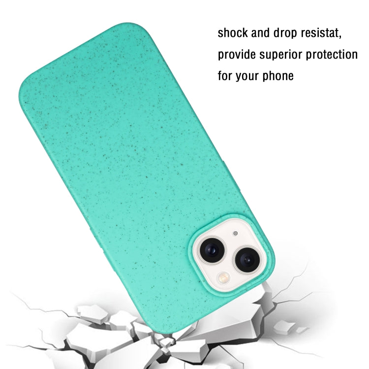 For iPhone 13 Wheat MagSafe Magnetic Straw Material + TPU Phone Case(Green) - iPhone 13 Cases by buy2fix | Online Shopping UK | buy2fix