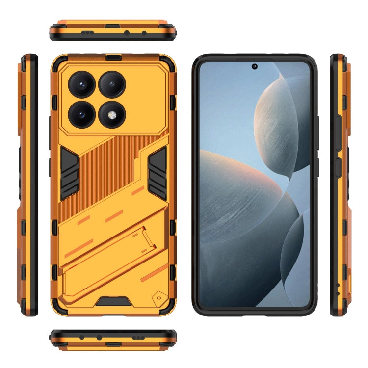 For Xiaomi Redmi K70E 5G Punk Armor 2 in 1 PC + TPU Phone Case with Holder(Orange) - K70E Cases by buy2fix | Online Shopping UK | buy2fix