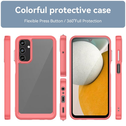 For Samsung Galaxy A15 Colorful Series Acrylic Hybrid TPU Phone Case(Red) - Galaxy Phone Cases by buy2fix | Online Shopping UK | buy2fix