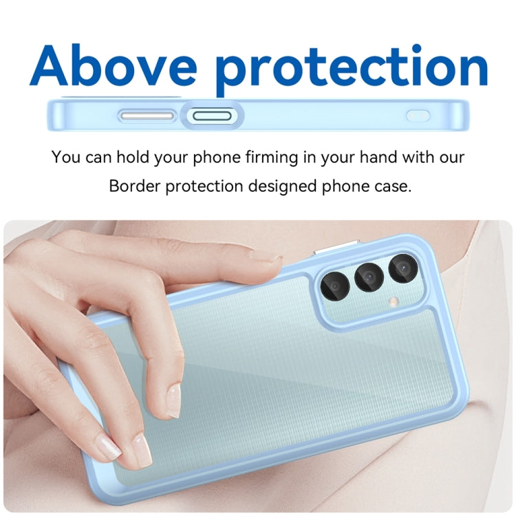 For Samsung Galaxy M15 Colorful Series Acrylic Hybrid TPU Phone Case(Blue) - Galaxy Phone Cases by buy2fix | Online Shopping UK | buy2fix