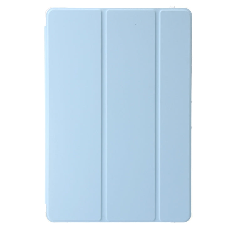 For Huawei Matepad 11 Pro 2024 Clear Acrylic 3-Fold Leather Tablet Case(Ice Blue) - Huawei by buy2fix | Online Shopping UK | buy2fix