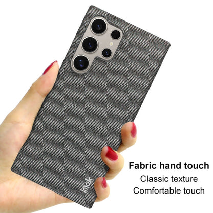 For Samsung Galaxy S24 Ultra 5G imak Ruiyi Series Cloth Texture PU + PC Phone Case(Dark Grey) - Galaxy S24 Ultra 5G Cases by imak | Online Shopping UK | buy2fix