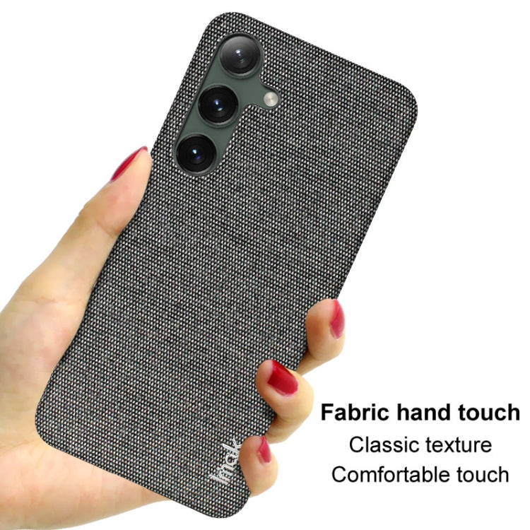 For Samsung Galaxy S24+ 5G imak Ruiyi Series Cloth Texture PU + PC Phone Case(Light Grey) - Galaxy S24+ 5G Cases by imak | Online Shopping UK | buy2fix