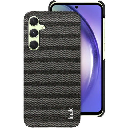 For Samsung Galaxy A55 5G imak Ruiyi Series Cloth Texture PU + PC Phone Case(Black) - Galaxy Phone Cases by imak | Online Shopping UK | buy2fix