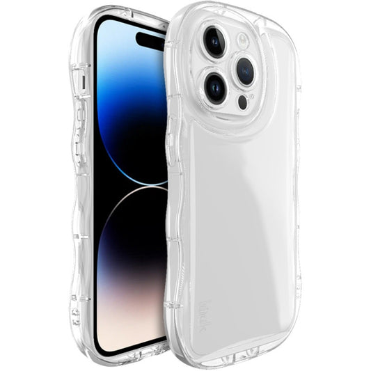 For iPhone 15 Pro IMAK Wave Bubble Soft Shockproof Phone Case(Transparent) - iPhone 15 Pro Cases by imak | Online Shopping UK | buy2fix