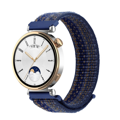 18mm Universal Nylon Loop Watch Band(Royal Blue Orange) - 20mm Bands by buy2fix | Online Shopping UK | buy2fix