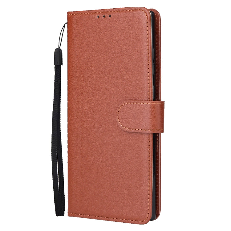 For Samsung Galaxy S24 Ultra 5G 3-Card Slots Multifunctional Leather Phone Case(Brown) - Galaxy S24 Ultra 5G Cases by buy2fix | Online Shopping UK | buy2fix