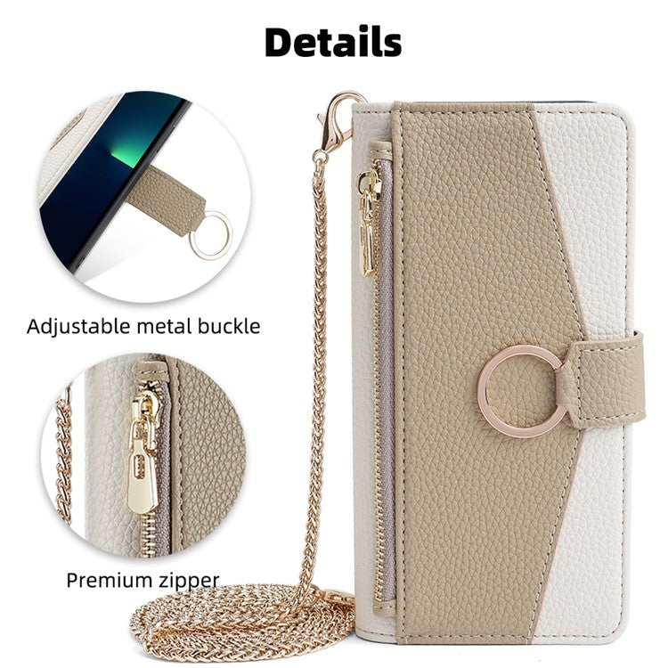 For OnePlus 11 Crossbody Litchi Texture Leather Phone Case(White) - OnePlus Cases by buy2fix | Online Shopping UK | buy2fix