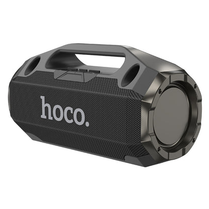 hoco HA3 Drum TWS Bluetooth 5.0 Speaker Support TF Card / AUX, with Wired Microphone(Black) - Desktop Speaker by hoco | Online Shopping UK | buy2fix