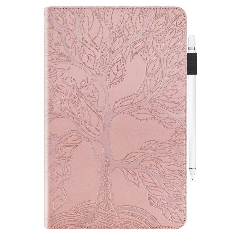 For Lenovo Tab M11 / Xiaoxin Pad 11 2024 Life Tree Series Horizontal Flip Leather Tablet Case(Rose Gold) - Lenovo by buy2fix | Online Shopping UK | buy2fix
