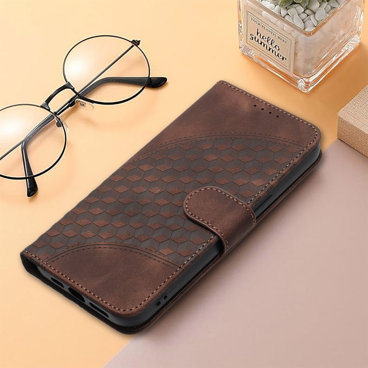 For OnePlus 12 YX0060 Elephant Head Embossed Phone Leather Case with Lanyard(Coffee) - OnePlus Cases by buy2fix | Online Shopping UK | buy2fix