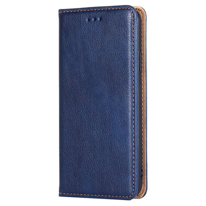 For Xiaomi 14 Gloss Oil Solid Color Magnetic Leather Phone Case(Blue) - 14 Cases by buy2fix | Online Shopping UK | buy2fix