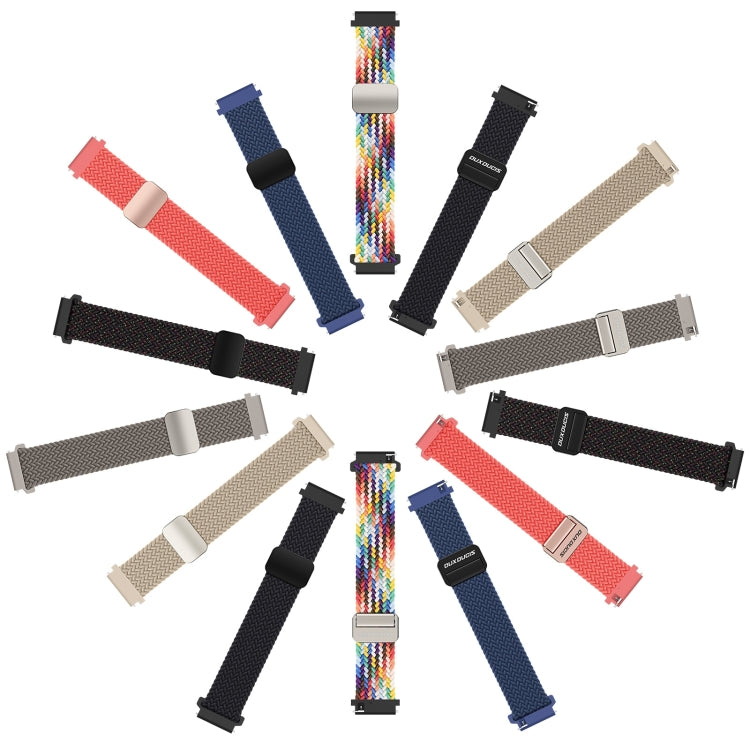 DUX DUCIS Mixture Pro Series Magnetic Buckle Nylon Braid Watch Band, Size:20mm(Black Unity) - 20mm Bands by DUX DUCIS | Online Shopping UK | buy2fix