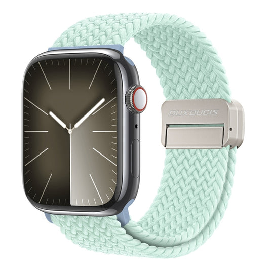 For Apple Watch Series 4 44mm DUX DUCIS Mixture Pro Series Magnetic Buckle Nylon Braid Watch Band(Light Mint) - Watch Bands by DUX DUCIS | Online Shopping UK | buy2fix