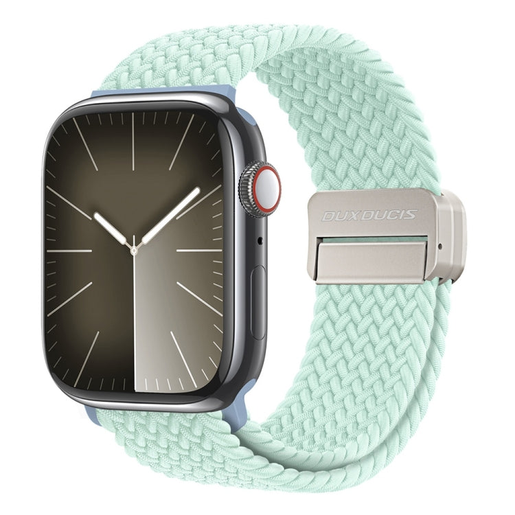 For Apple Watch Series 3 42mm DUX DUCIS Mixture Pro Series Magnetic Buckle Nylon Braid Watch Band(Light Mint) - Watch Bands by DUX DUCIS | Online Shopping UK | buy2fix