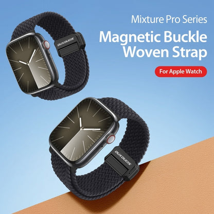 For Apple Watch Series 10 46mm DUX DUCIS Mixture Pro Series Magnetic Buckle Nylon Braid Watch Band(Midnight) - Watch Bands by DUX DUCIS | Online Shopping UK | buy2fix