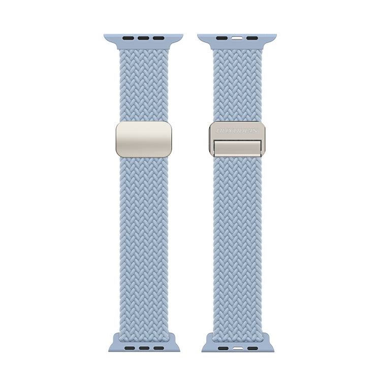 For Apple Watch Series 10 46mm DUX DUCIS Mixture Pro Series Magnetic Buckle Nylon Braid Watch Band(Light Blue) - Watch Bands by DUX DUCIS | Online Shopping UK | buy2fix