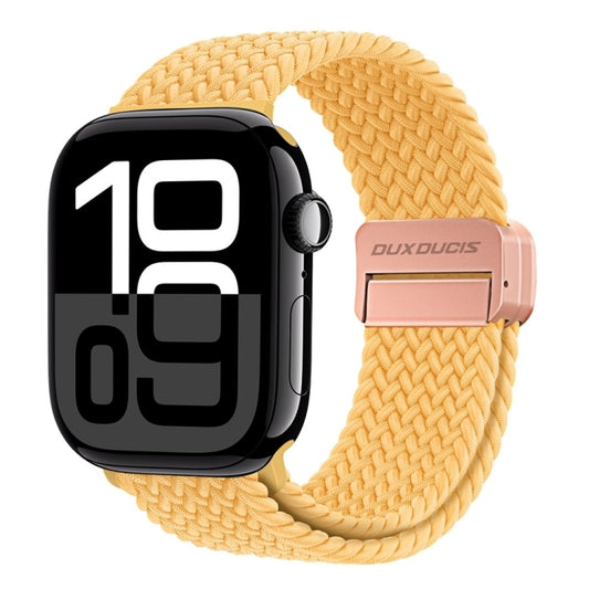 For Apple Watch Series 10 42mm DUX DUCIS Mixture Pro Series Magnetic Buckle Nylon Braid Watch Band(Sunny Color) - Watch Bands by DUX DUCIS | Online Shopping UK | buy2fix